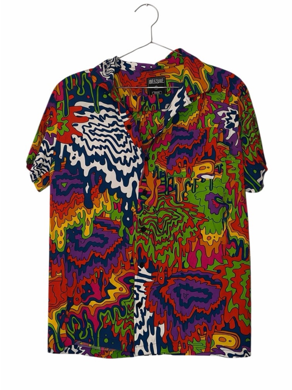 Massive Men’s Outfit Shorts Camp Shirt Sz med Psychedelic Abstract Festival